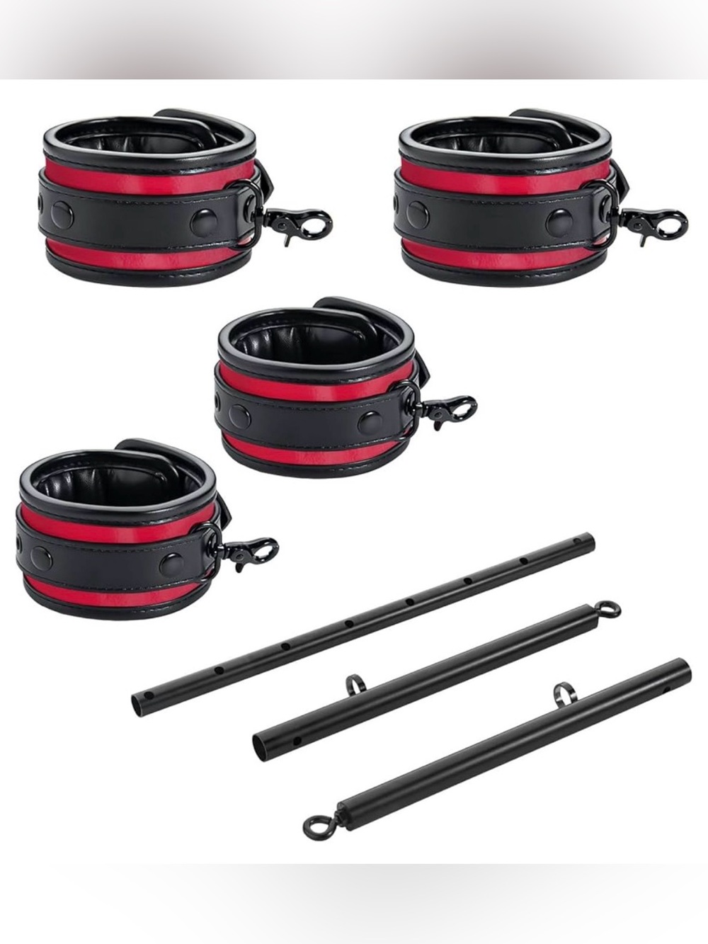 Spreader Bar Heavy Duty Stainless Steel Swiveling Bar with 4 pcs Cushioned Strap